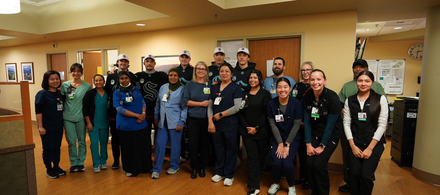 Seattle Kraken Team Shares Moments of Connection, Hope at St. Anne Hospital