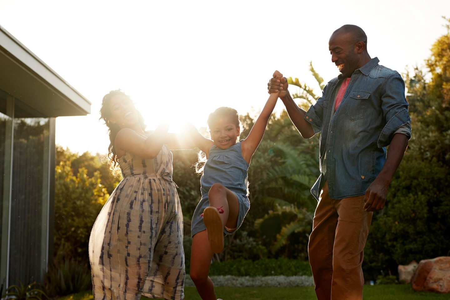 Family outside