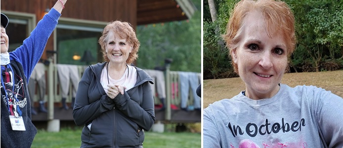 Lori after cancer treatment
