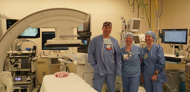 CBCT scanner with its existing robotic bronchoscopy platform