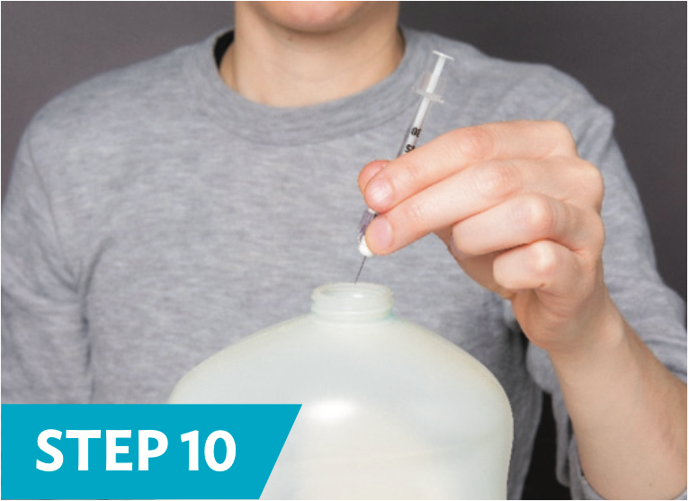Step 10 - injecting insulin