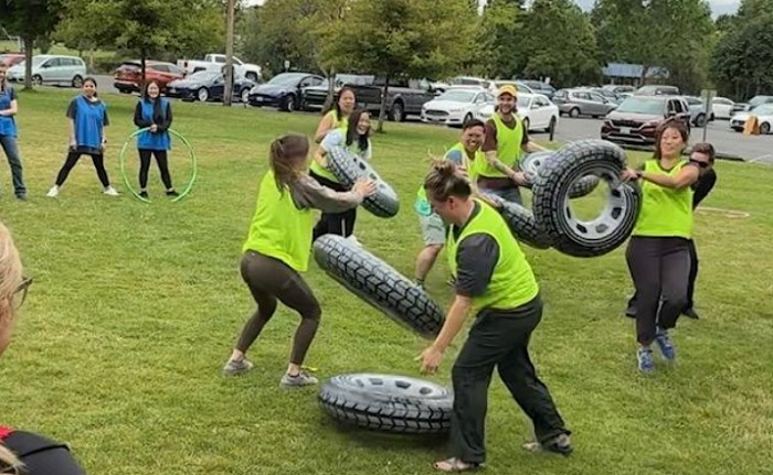Residency group team building exercise